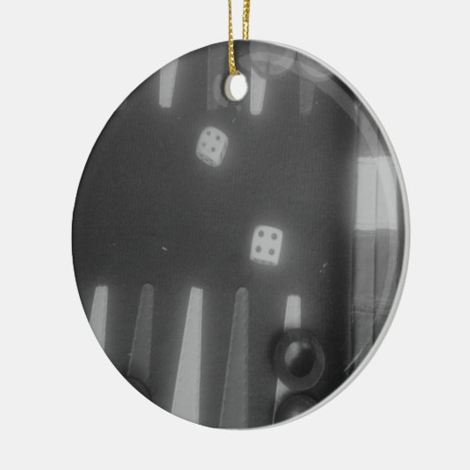 BW backgammon Keramikornament (Links)