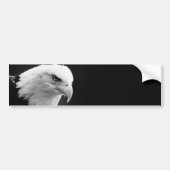 BW Bald Eagle Autoaufkleber (Vorne)