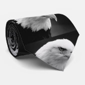BW Bald Eagle Eye Custom Krawatte (Gerollt)