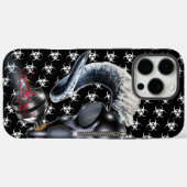 BW! BIOGEFÄHRDUNG WARNEN! TOTENKOPF Case-Mate iPhone HÜLLE (Rückseite (Horizontal))