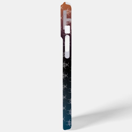 BW! BIOGEFÄHRDUNG WARNEN! TOTENKOPF" Case-Mate iPhone HÜLLE (Rückseite / Links)