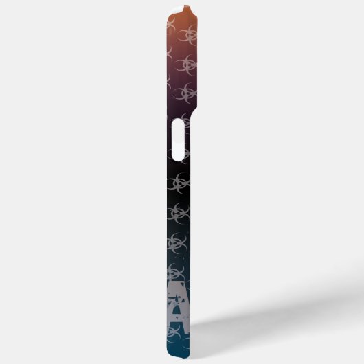 BW! BIOGEFÄHRDUNG WARNEN! TOTENKOPF" Case-Mate iPhone HÜLLE (Rückseite / Rechts)