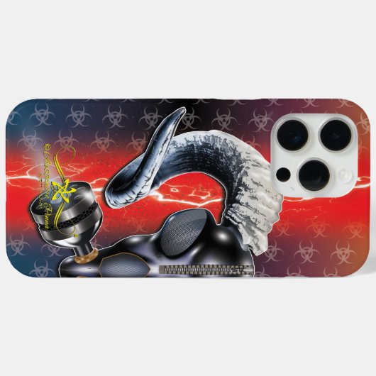 BW! BIOGEFÄHRDUNG WARNEN! TOTENKOPF Case-Mate iPhone HÜLLE (Rückseite (Horizontal))