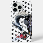 BW! BIOGEFÄHRDUNG WARNEN! TOTENKOPF Case-Mate iPhone HÜLLE (Rückseite)