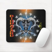 BW! BIOGEFÄHRDUNG WARNEN! TOTENKOPF MOUSEPAD (Mit Mouse)