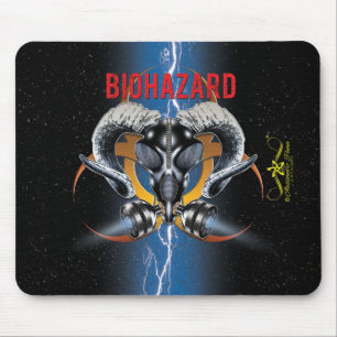 BW! BIOGEFÄHRDUNG WARNEN! TOTENKOPF MOUSEPAD