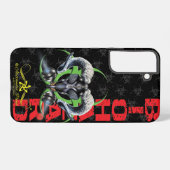 BW! BIOGEFÄHRDUNG WARNEN! TOTENKOPF SAMSUNG GALAXY HÜLLE (Rückseite (Horizontal))