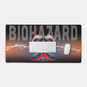 BW! BIOGEFÄHRDUNG WARNEN! TOTENKOPF SCHREIBTISCHUNTERLAGE (Tastatur & Maus)