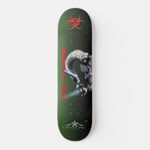 BW! BIOGEFÄHRDUNG WARNEN! TOTENKOPF SKATEBOARD