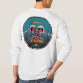 BW! BIOGEFÄHRDUNG WARNEN! TOTENKOPF T-Shirt (Rückseite)