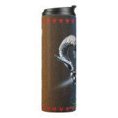 BW! BIOGEFÄHRDUNG WARNEN! TOTENKOPF THERMOSBECHER (Nach links gedreht)