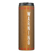 BW! BIOGEFÄHRDUNG WARNEN! TOTENKOPF THERMOSBECHER (Rückseite)