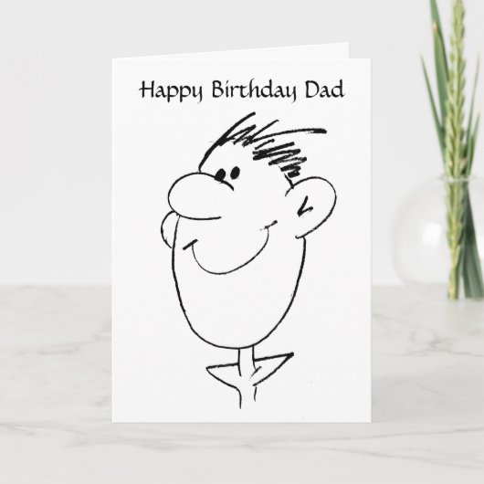 BW Birthday Vater Karte (Vorderseite)