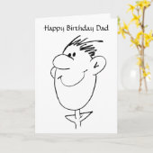 BW Birthday Vater Karte (Gelbe Blume)