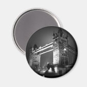 BW Black & White London Tower Bridge Magnet (Vorderseite/Rückseite)