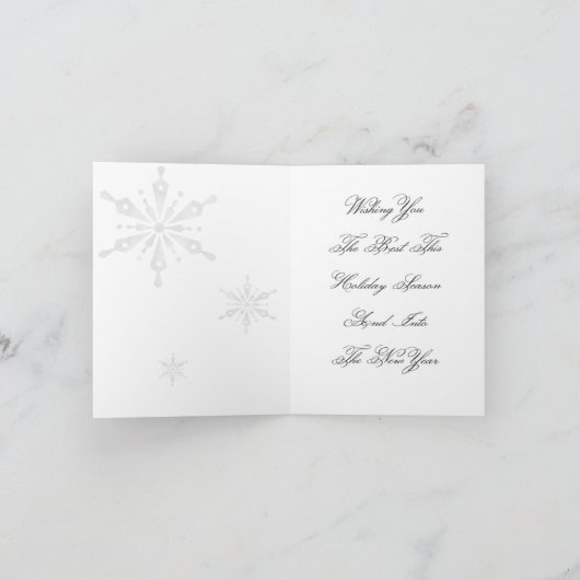 BW-Blau Feiertagskarte (Innenseite)