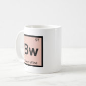 Bw - Boxed Wine Chemistry Periodisches Tabellensym Kaffeetasse (Vorderseite Links)