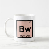 Bw - Boxed Wine Chemistry Periodisches Tabellensym Kaffeetasse (Links)