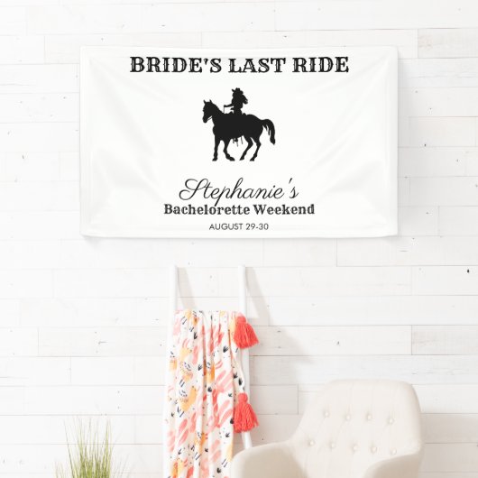 BW Bride's Last Ride Bachelorette Weekend Banner (Insitu)