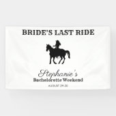 BW Bride's Last Ride Bachelorette Weekend Banner (Horizontal)