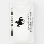 BW Bride's Last Ride Bachelorette Weekend Banner (Vertikal)