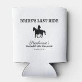 BW Bride's Last Ride Bachelorette Weekend Dosenkühler (Rückseite)