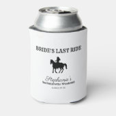 BW Bride's Last Ride Bachelorette Weekend Dosenkühler (Kanne Rückseite)