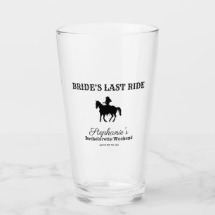 BW Bride's Last Ride Bachelorette Weekend Glas