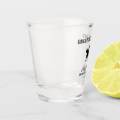 BW Bride's Last Ride Bachelorette Weekend Schnapsglas (Links)