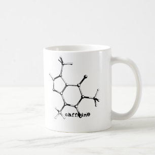 bw caffein_molecule, Koffein, Koffein Kaffeetasse