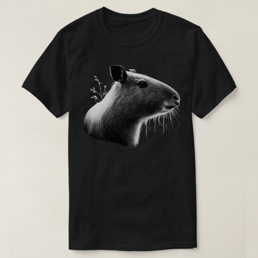 BW Capybara T-Shirt (Design vorne)