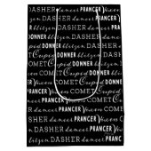 BW Christmas Gift Bag | Santa's Reindeer Mittlere Geschenktüte (Rückseite)