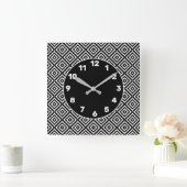 BW Echo Diamond Square Wall Clock Quadratische Wanduhr (Zuhause)
