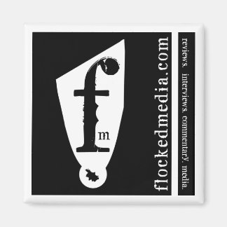 BW Flocking Ad Square Magnet