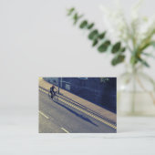 BW für den Cycling Visitenkarte (Stehend Vorderseite)