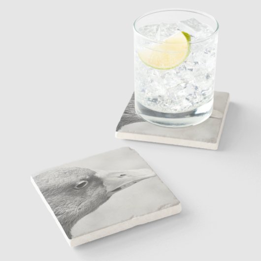 BW Goose Steinuntersetzer (Seitenansicht)