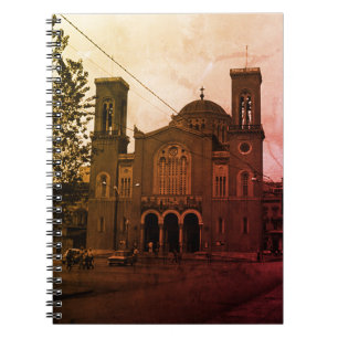 BW Griechenland Athen Kirche 1970 Notizblock