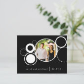 BW-Kreise Save the Date Ankündigungspostkarte (Stehend Vorderseite)