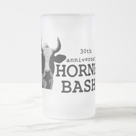 BW-Kuh Stein Mattglas Bierglas (Mittel)