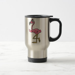 BW lustige Flamingo-Reise-Tasse Reisebecher