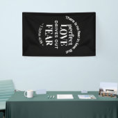 BW 'Perfect Liebe Drives Out Fear' - 1 John 4:18 Banner (Messeveranstaltung)