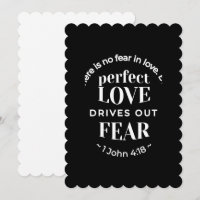 BW 'Perfect Liebe Drives Out Fear' - 1 John 4:18