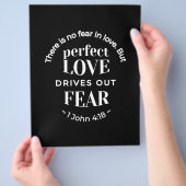 BW 'Perfect Liebe Drives Out Fear' - 1 John 4:18 Flyer (Hand)