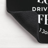 BW 'Perfect Liebe Drives Out Fear' - 1 John 4:18 Mousepad (Ecke)