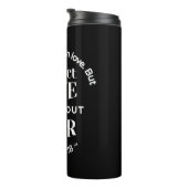 BW 'Perfect Liebe Drives Out Fear' - 1 John 4:18 Thermosbecher (Nach rechts gedreht)