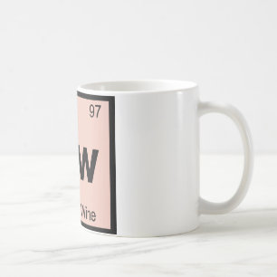 BW - Periodisches Symbol für die Boxed Weinchemie Kaffeetasse
