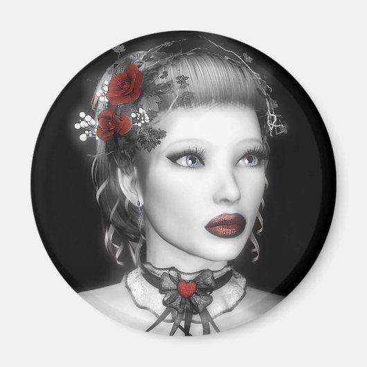 BW Portrait Magnet (Vorne)