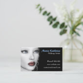 BW-Porträt-Visitenkarte Visitenkarte (Stehend Vorderseite)