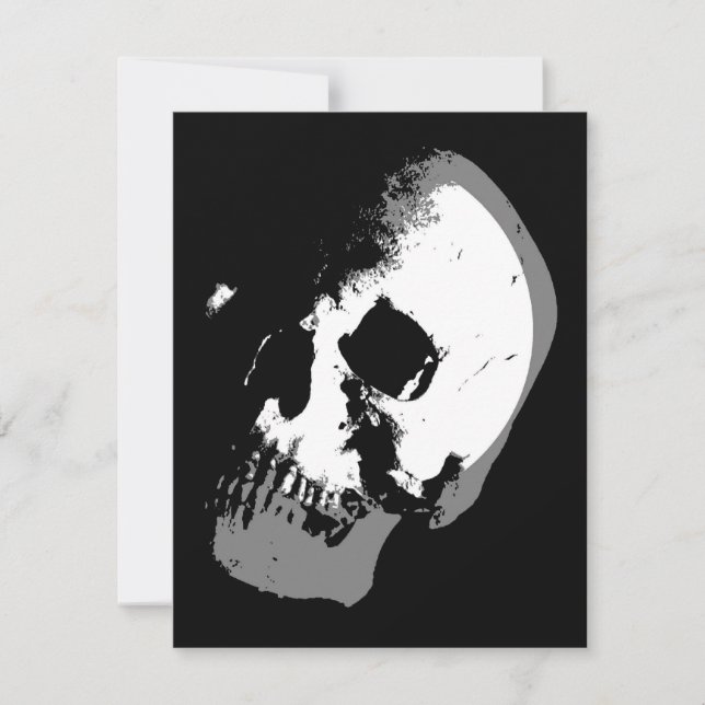 BW Skull Pop Art (Vorderseite)