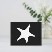 BW Starfish Postkarte (Stehend Vorderseite)